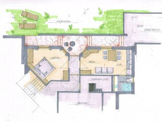 Grundriss Ferienwohnung