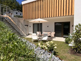 Terrasse Apartment Fidelia im Montafon Vorarlberg