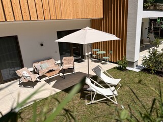 Terrasse Apartment Fidelia im Montafon Vorarlberg