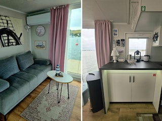 Wohnzimmer und Kombüse