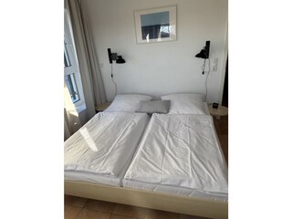 Schlafzimmer mit Ostseeblick