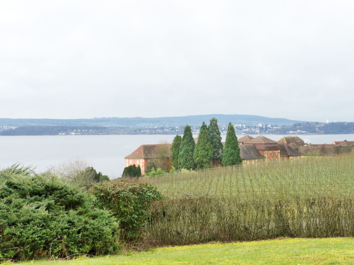 Blick von der Terrasse im Herbst/Winter