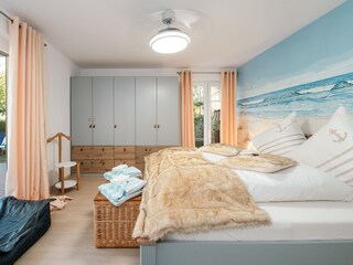 Blick ins Schlafzimmer