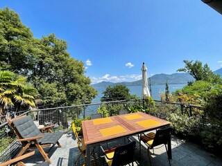 Terrance over looking the lake