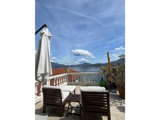 Terrace over looking the lake