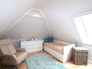 Gemütliches Zimmer im Spitzboden