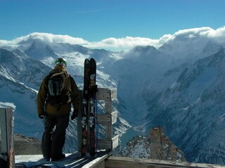 Skifahren am Gletscher
