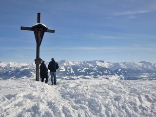 Berggipfel im Winter