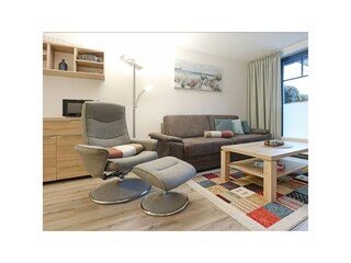 Papillon Whg.12/2 - Blick auf den gemütlichen Wohnbereich