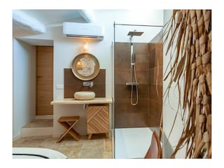 The Ochre Room seen from the bed