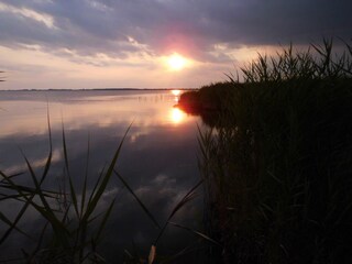 Sonnenuntergang am Bodden