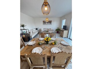 Esstisch Blich zum Sofa