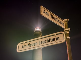 Dohlennest Blick bis zum Leuchtturm