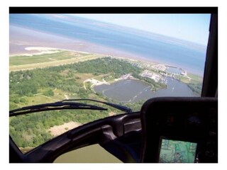 Hooksmeer  mit Außenhafen und Nordsee