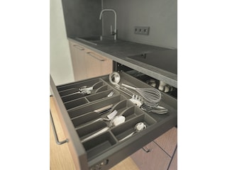 Küche fürs Frühstück & kleinere Mahlzeiten ausgestattet