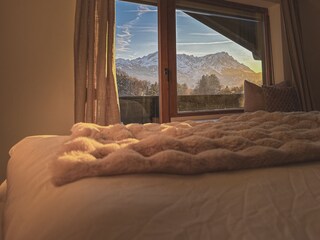 Ausblick direkt auf die Zugspitze