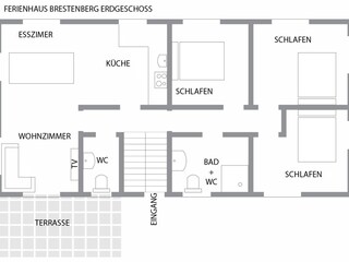 ground plot holiday house brestenberg groundfloor