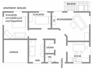 Appartamento per vacanze Alpirsbach Pianta del piano 21