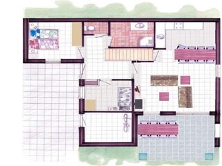 Casa per le vacanze Kortgene Pianta del piano 22