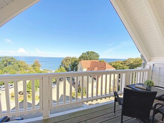 Balkon mit Blick auf die Ostsee