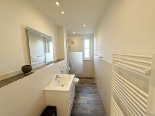 ebenerdige Dusche im modernen Duschbad