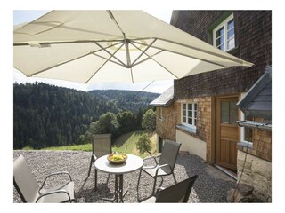 Terasse mit wunderbarem Schwarzwaldblick