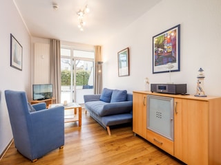 Auf der Couch kann aufgebettet werden.