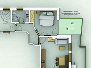 Vakantieappartement St. Leonhard in Passeier Grondplan 34