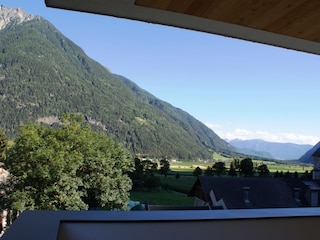 view from the balcony to kronplatz