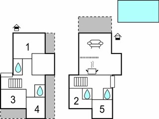 Villa Zmijavci Plan d'étage 44