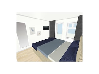 Schlafzimmer mit TV