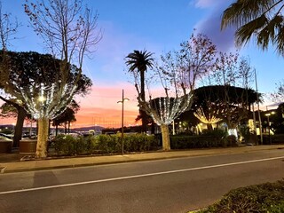 Ste. Maxime bei Sonnenuntergang ganz in der Nähe....
