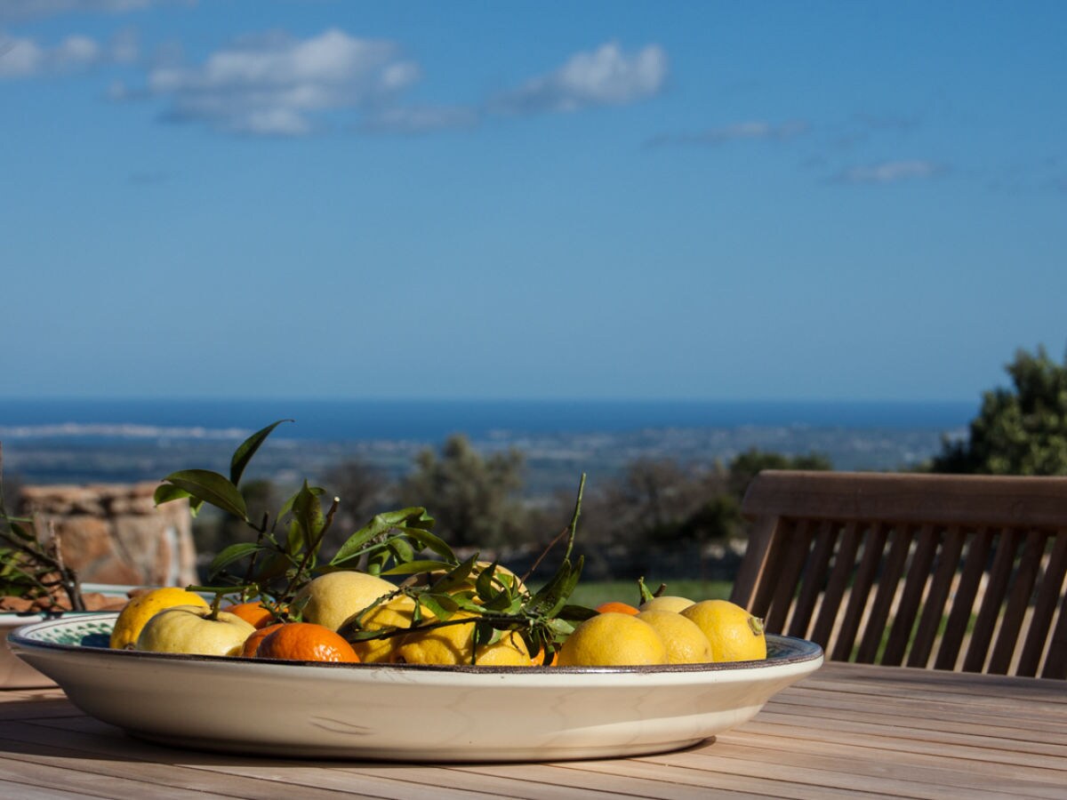 Veranda mit Blick auf den Golf von Siracusa