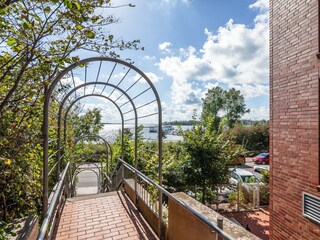 Blick vom Eingang zum Haff