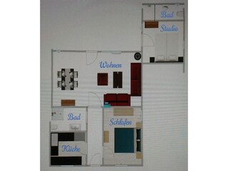 Bungalow Dornumersiel Plan d'étage 15
