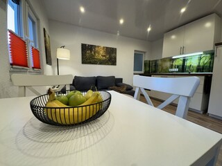 Living and dining area