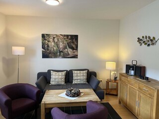 Wohn-/Schlafbereich mit offener Küche