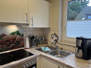 Wohn-/Schlafbereich mit offener Küche