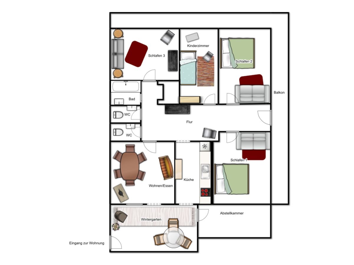 Ferienwohnung Weiher 1.OG Bauernhaus