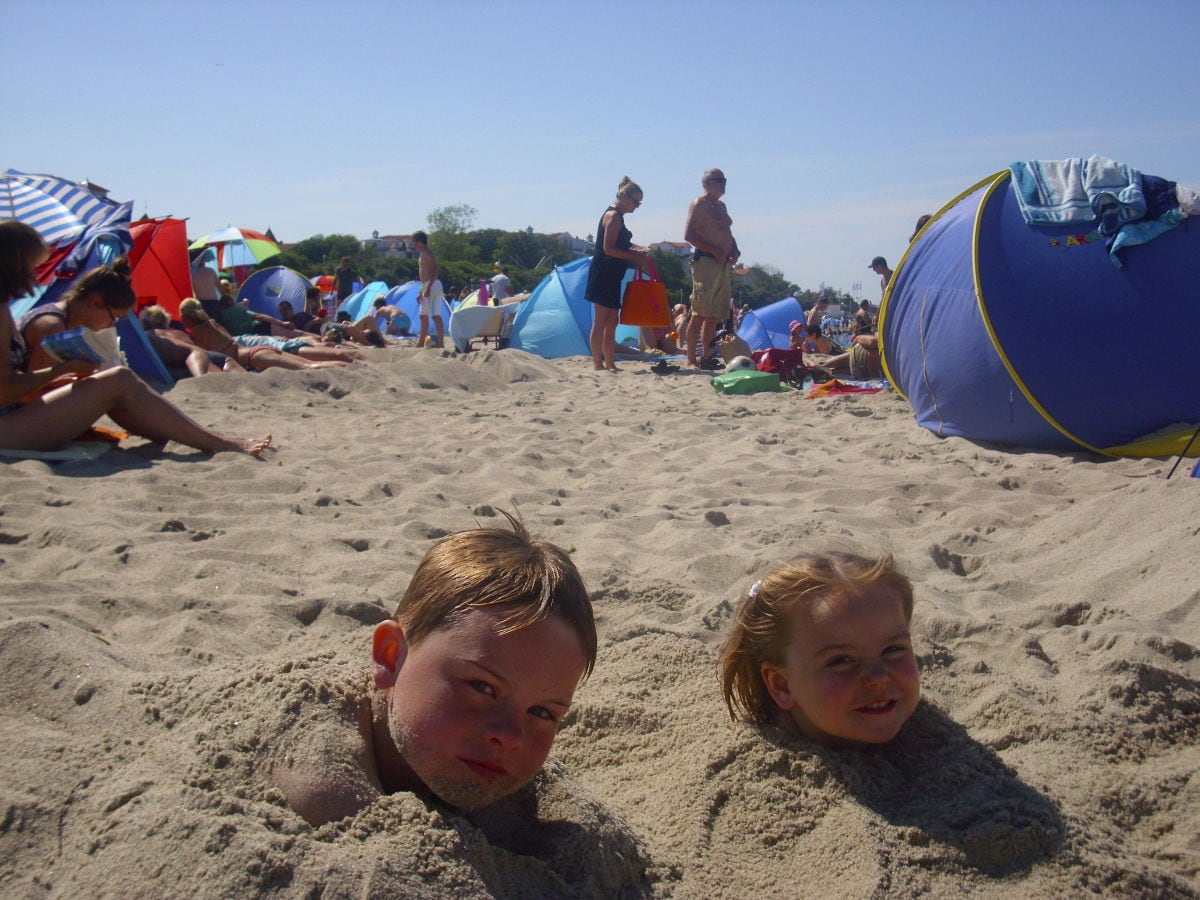 Der Strand ist nur wenige 100m entfernt