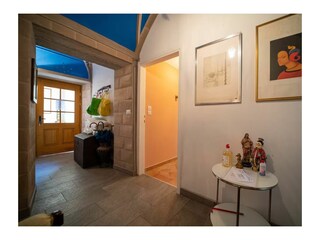 the principal entrance of the house