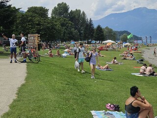 Ontano beach just in front of the apartament