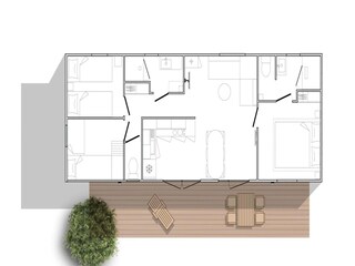 Ferienhaus Hilvarenbeek Grundriss 17
