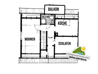 Grundriss Ferienwohnung Mühlenteich by Hoheisel