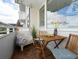 Möblierter Balkon