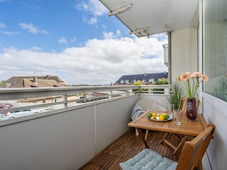 Möblierter Balkon