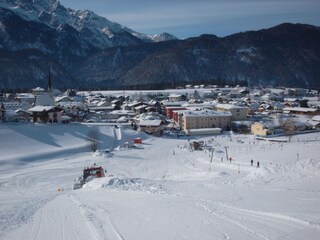 Schilift direkt beim Hause