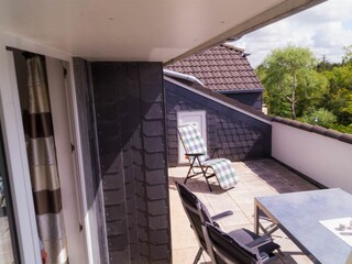 Blick von der Dachterrasse