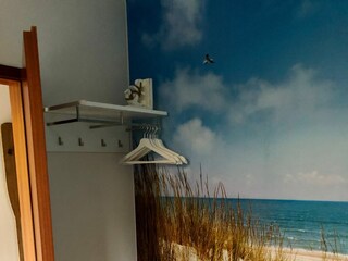 Garderobe im Schlafraum