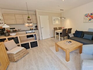 Wohnzimmer und Küche